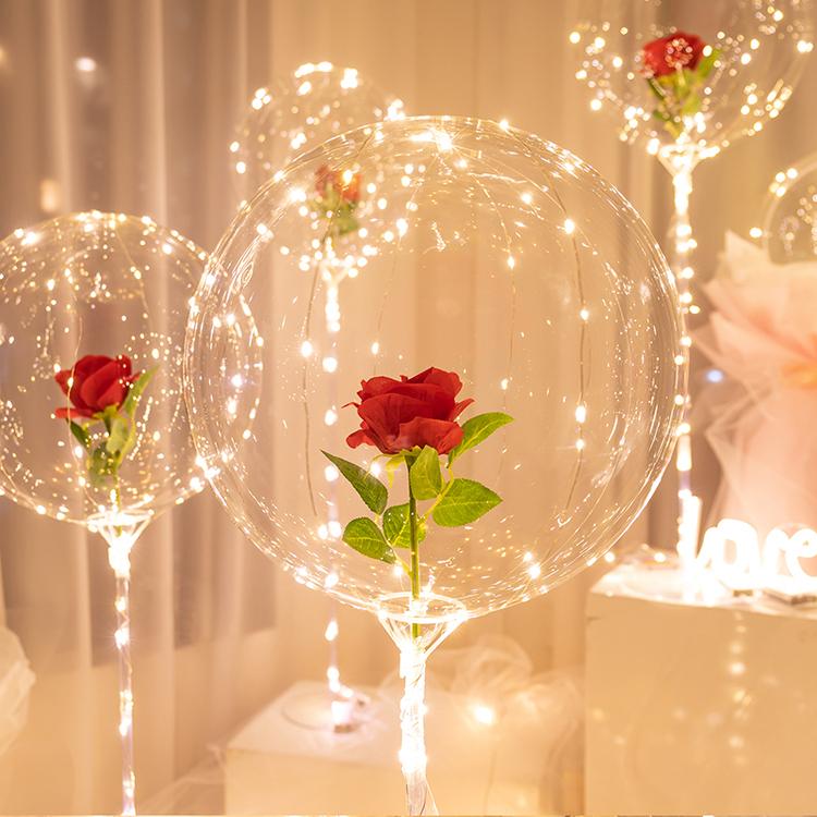 Bouquet de ballons lumineux à LED