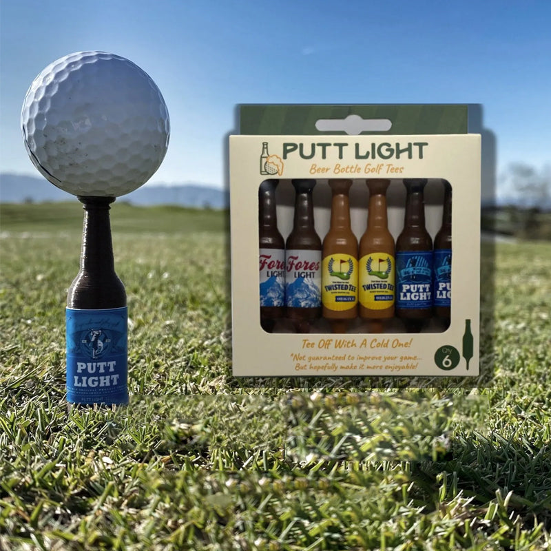 🏑Tees de golf miniatures en bouteille de bière