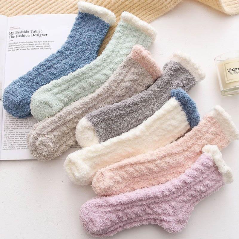 Chaussettes chaudes en laine d'agneau