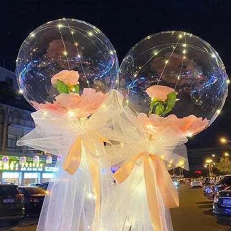 Bouquet de ballons lumineux à LED