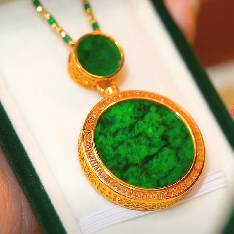 Collier en pierre d'agate disc naturelle