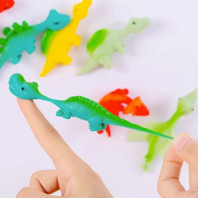 Les jouets pour doigts de dinosaure à lance-pierre (10 pièces)