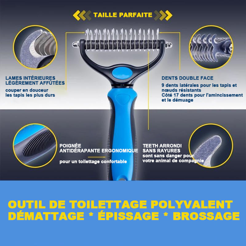 Brosse de toilettage pour animaux de compagnie