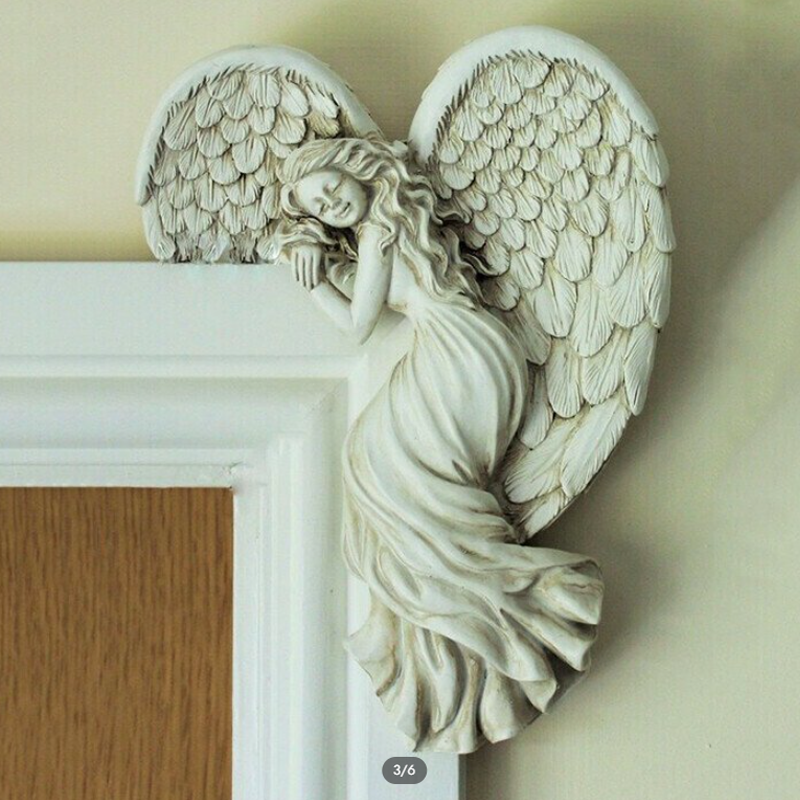 Décoration de cadre de porte ailes d'ange
