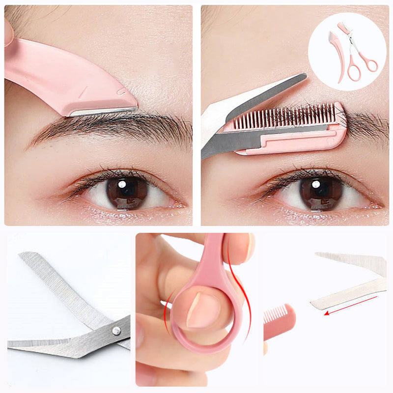 Ensemble de coupe-sourcils🌙Ciseaux à Sourcils Avec Peigne✂️