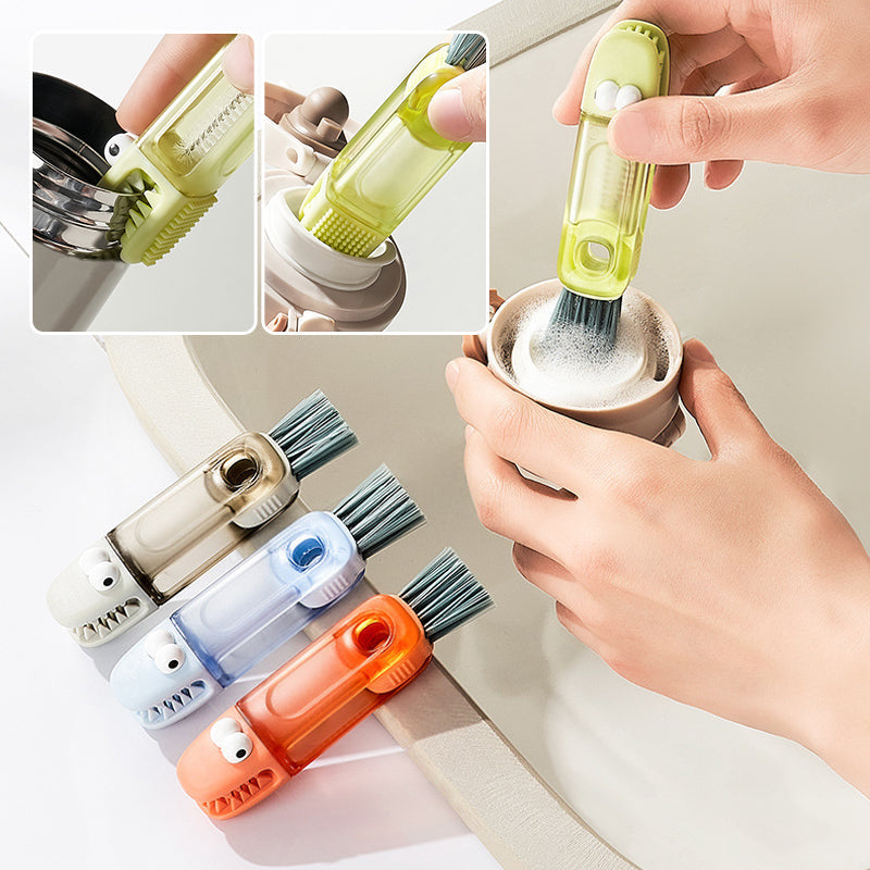 Brosse de nettoyage polyvalente 4 en 1 pour les espaces entre les bouteilles