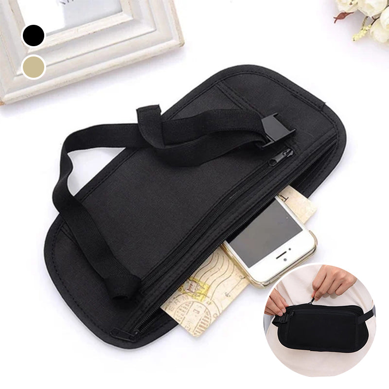 Sac banane sport ajustable avec poches zippées