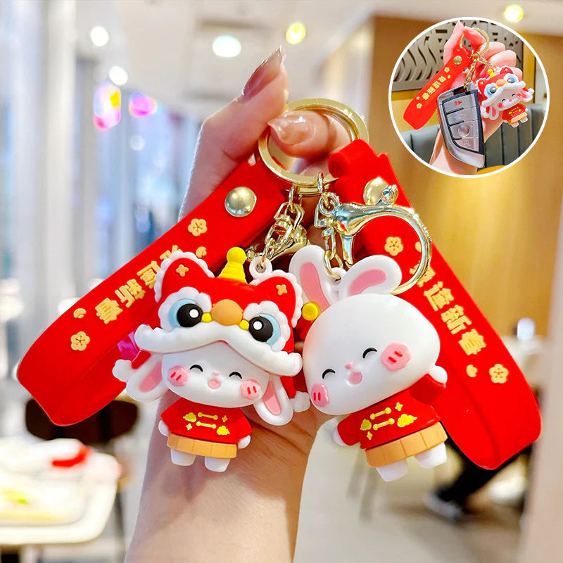 Porte-clés de lapin mignon