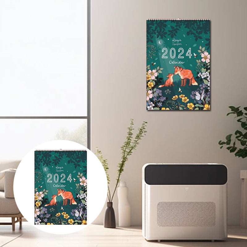 Calendrier mural des animaux 2024