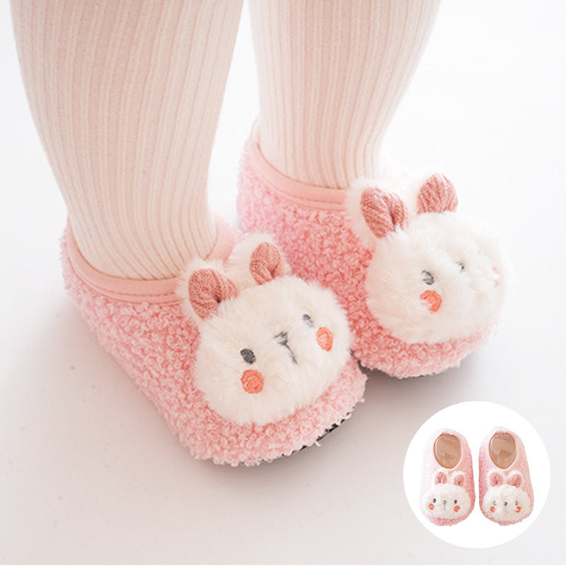 Chaussures chaussettes mignonnes en fourrure pour bébé