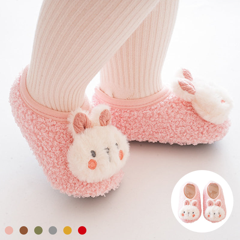 Chaussures chaussettes mignonnes en fourrure pour bébé