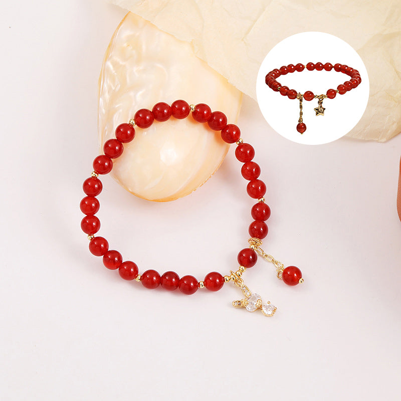 Bracelet Agate Rouge