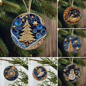 Ornements de Noël 3D non texturés