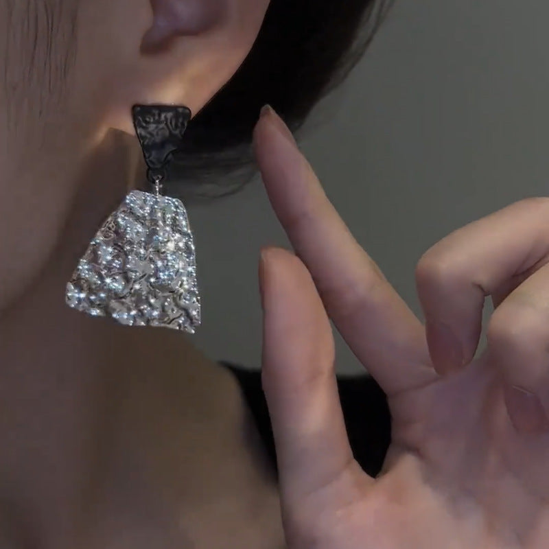 Boucles d'oreilles noir et blanc