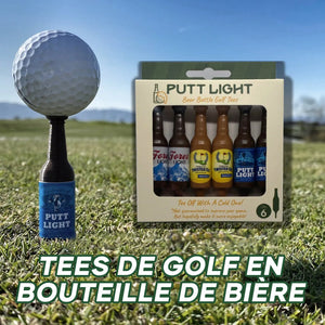 🏑Tees de golf miniatures en bouteille de bière