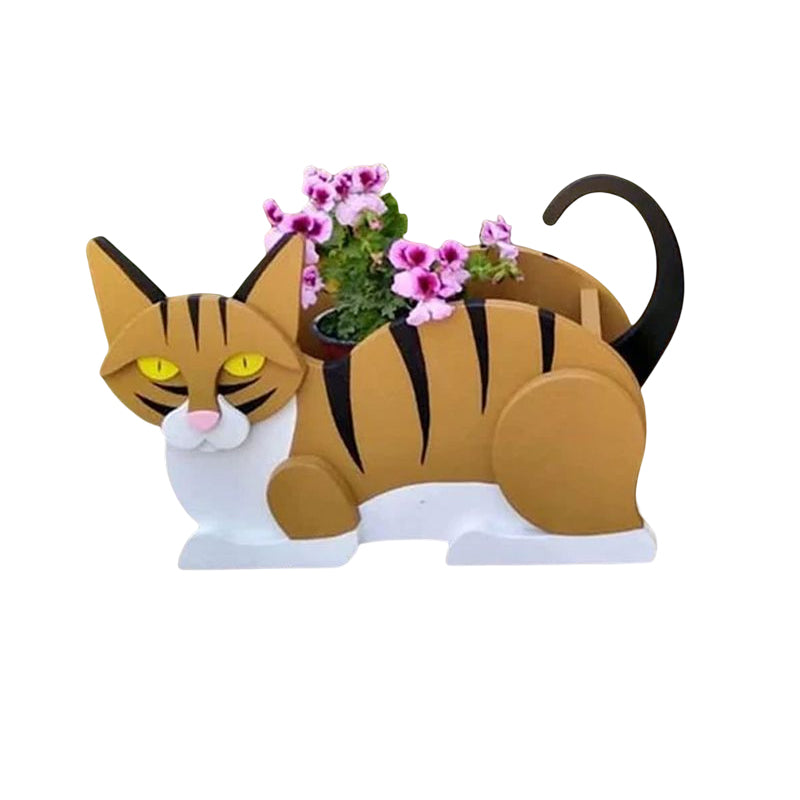 Jardinière en forme de chat