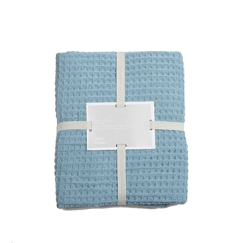 Serviette de Bain Gaufrée Super Absorbante et Respirante