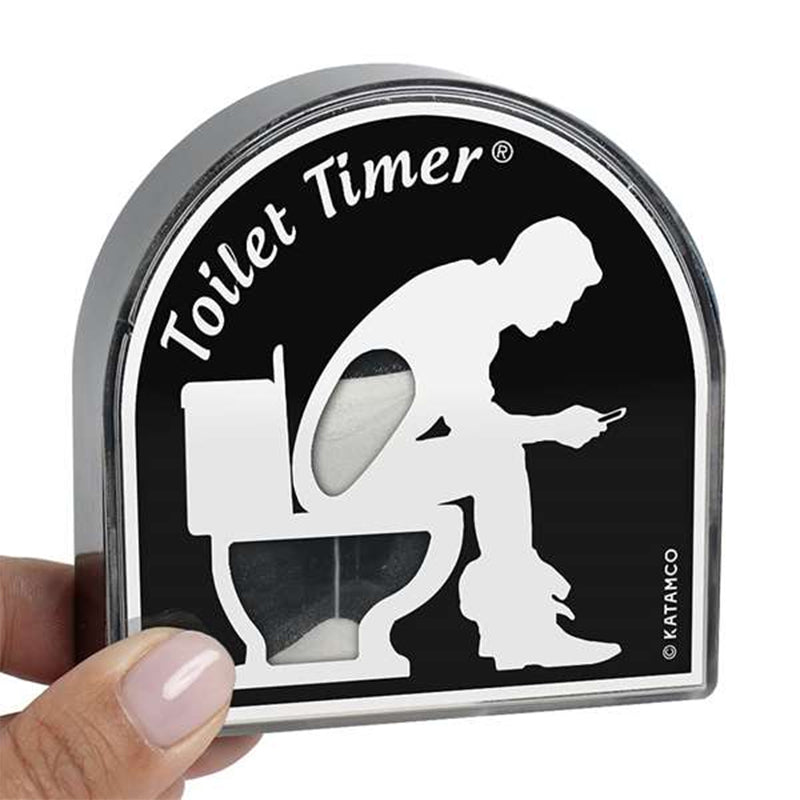 Minuterie de sablier en forme de toilette