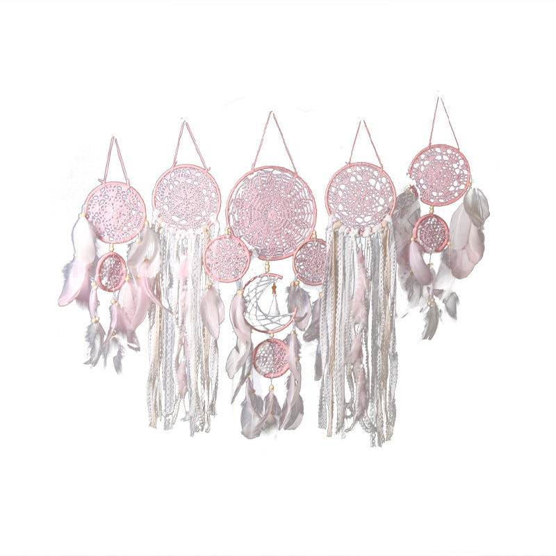 Dreamcatcher Lune et étoiles suspendues au-dessus du lit (5 PCS)