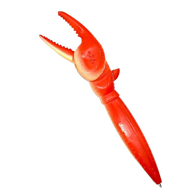 Stylo à bille à pince crabe mignon