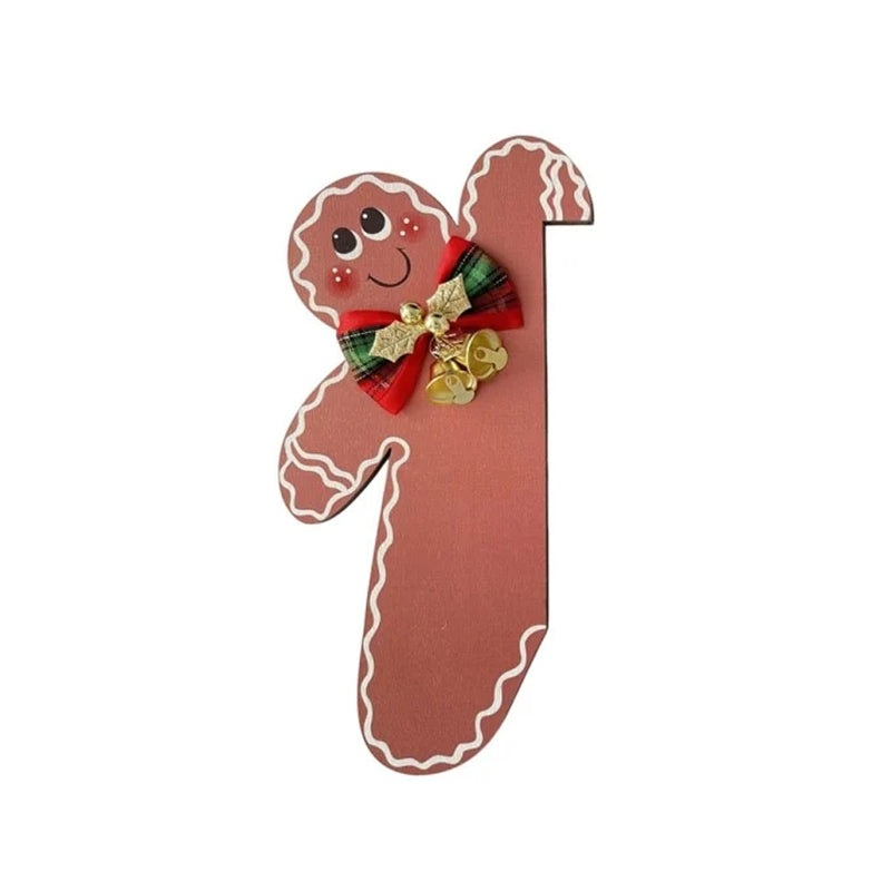 Décoration de cadre de porte bonhomme en pain d'épices