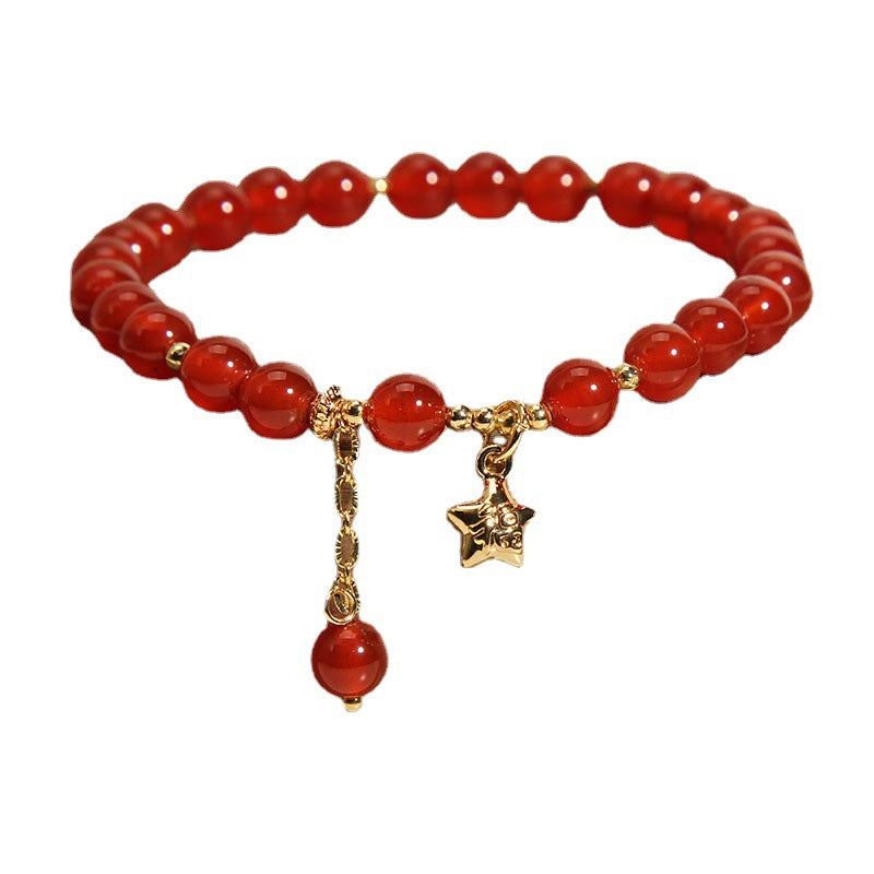 Bracelet Agate Rouge