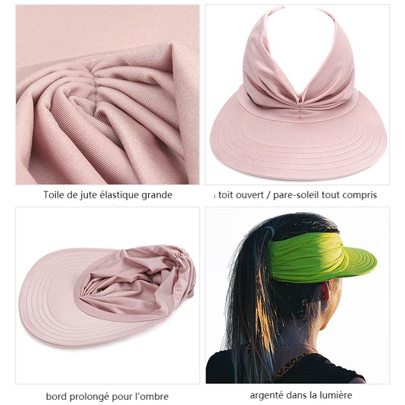 Chapeau de Soleil Élastique Anti-Ultraviolet Pour Femmes