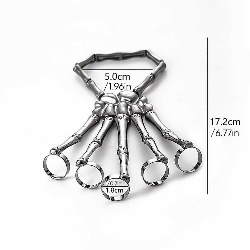 Bracelet Halloween Gothique Punk Squelette