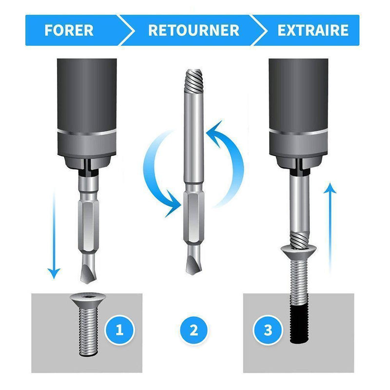 Domom® Extracteur de vis endommagées