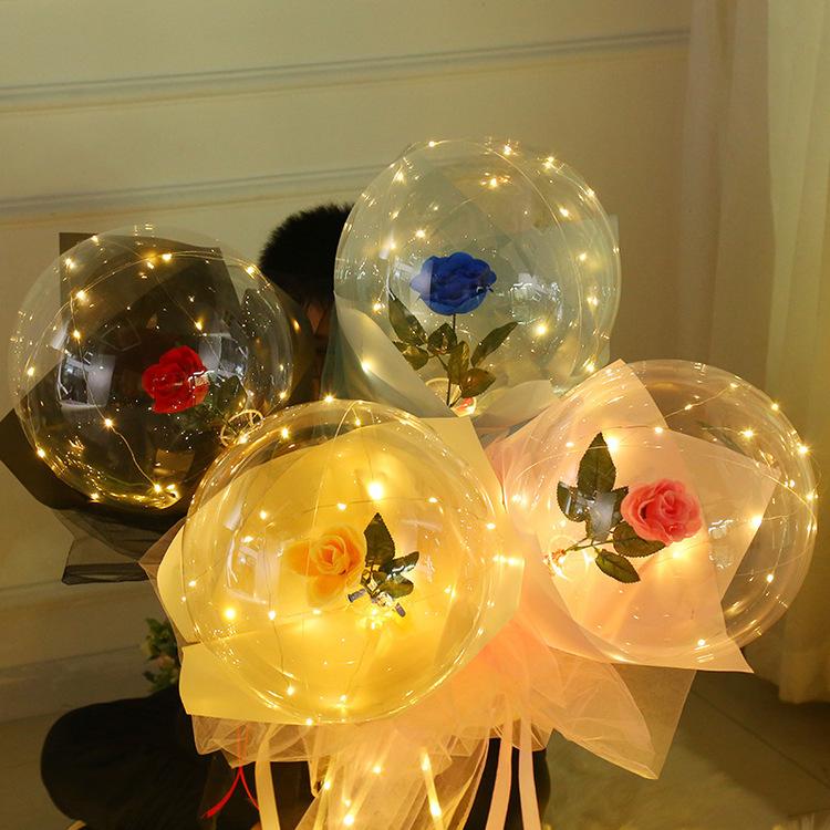 Bouquet de ballons lumineux à LED