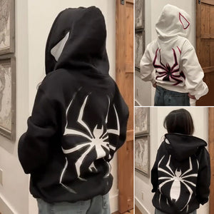 Sweat à capuche zippé Spider Punk