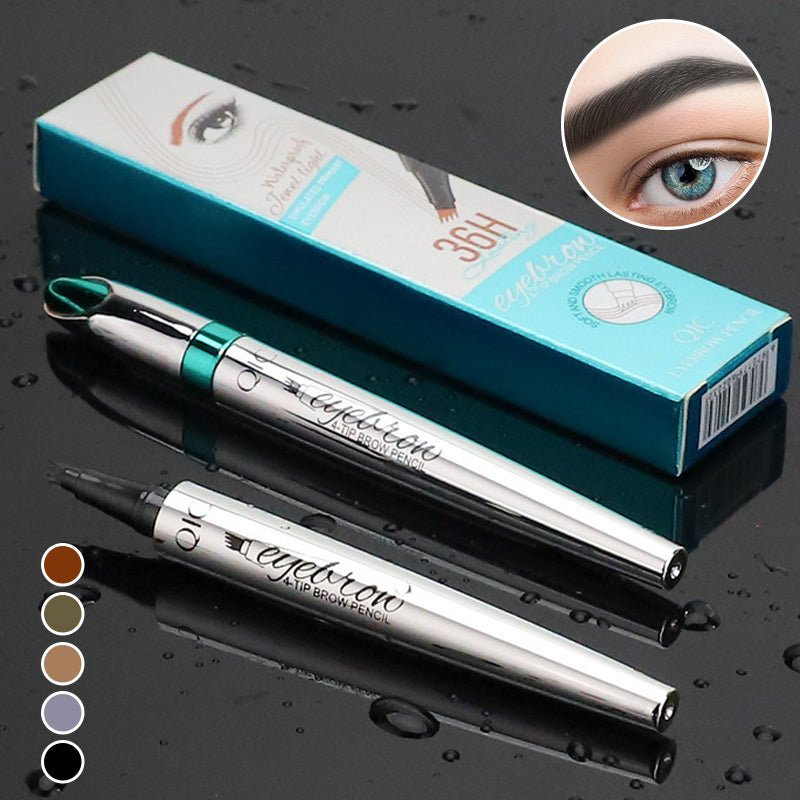 Stylo à sourcils Microblading étanche 3D 4 crayon de tatouage à pointe de fourche