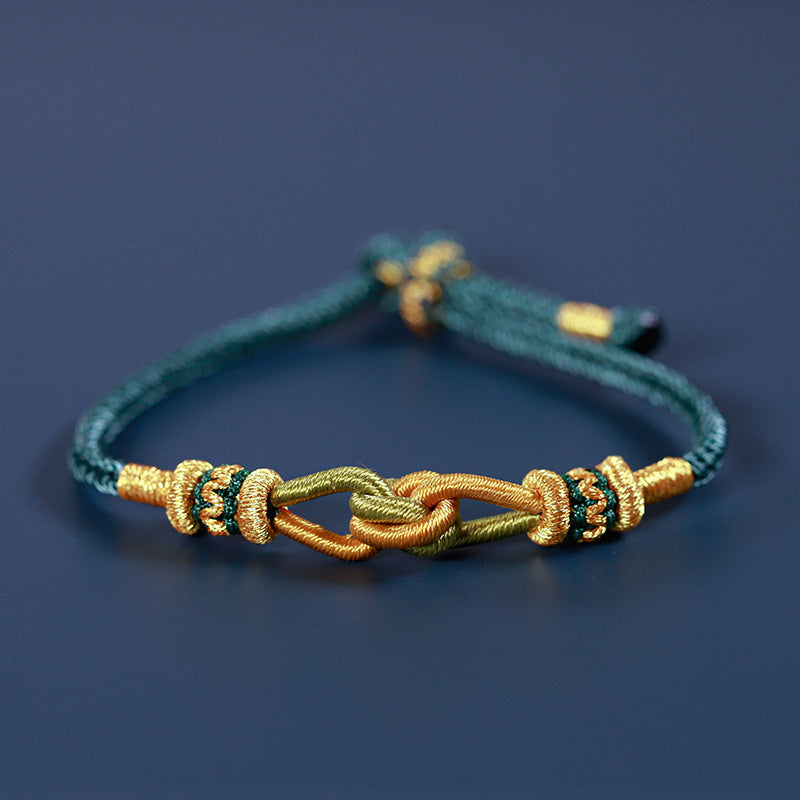 Un lien qui ne peut jamais être défait Bracelet Double Noeuds