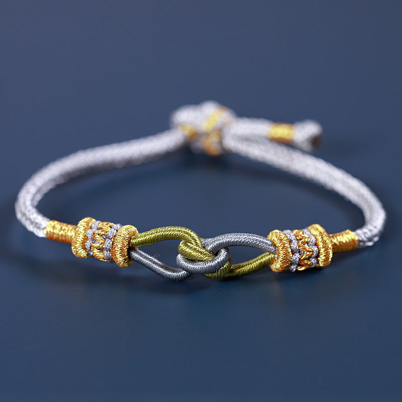 Un lien qui ne peut jamais être défait Bracelet Double Noeuds
