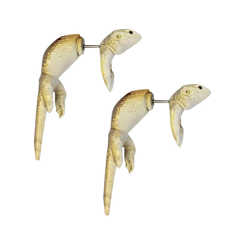 Boucles d'Oreilles Créatives Lézard