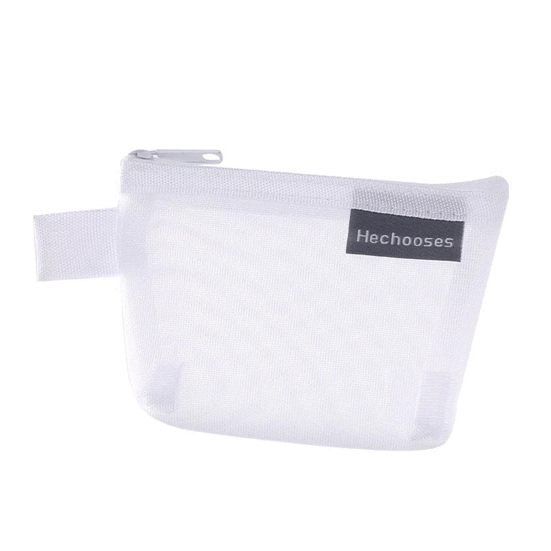 Sac de rangement en filet portable